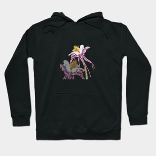 Aquilegia watercolor flower Hoodie